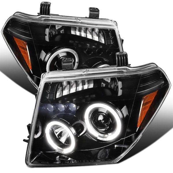 Spec-D Tuning 05-07 Nissan Pathfinder Projector Headlight Glossy Black 2LHP-PATH05BK-TM - main
